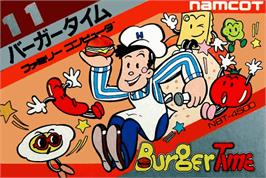 Box cover for Burger Time on the Nintendo NES.