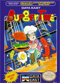 Box cover for Burgertime on the Nintendo NES.