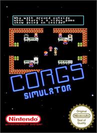 Box cover for CORGS Simulator on the Nintendo NES.