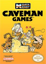 Box cover for Caveman Ugh-Lympics on the Nintendo NES.