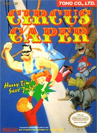 Box cover for Circus Caper on the Nintendo NES.