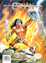 Box cover for Conan on the Nintendo NES.
