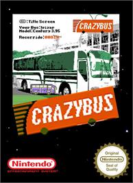 Box cover for CrazyBus on the Nintendo NES.