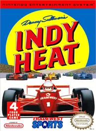 Box cover for Danny Sullivan's Indy Heat on the Nintendo NES.