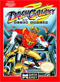 Box cover for Dash Galaxy in the Alien Asylum on the Nintendo NES.