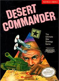 Box cover for Desert Commander on the Nintendo NES.