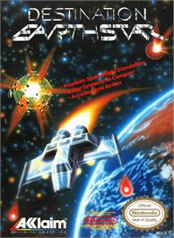 Box cover for Destination Earthstar on the Nintendo NES.