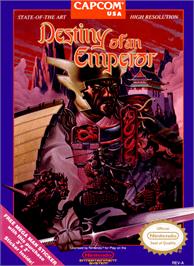 Box cover for Destiny of an Emperor on the Nintendo NES.