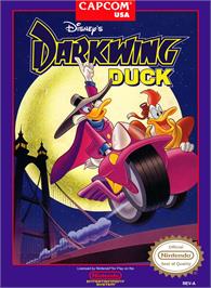 Box cover for Disney's Darkwing Duck on the Nintendo NES.