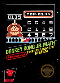 Box cover for Donkey Kong Junior Math on the Nintendo NES.