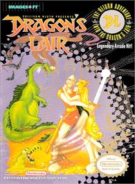 Box cover for Dragon's Lair on the Nintendo NES.