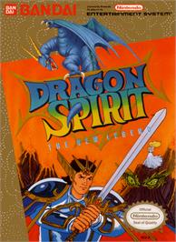 Box cover for Dragon Spirit on the Nintendo NES.