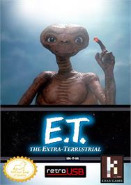 Box cover for E.T. - The Extra Terrestrial on the Nintendo NES.