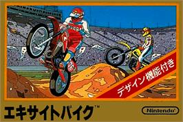 Box cover for Excite Bike on the Nintendo NES.