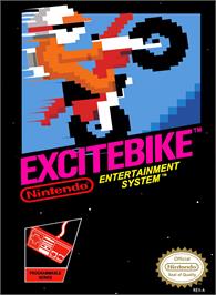 Box cover for Excitebike on the Nintendo NES.