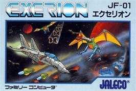 Box cover for Exerion on the Nintendo NES.