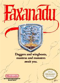 Box cover for Faxanadu on the Nintendo NES.