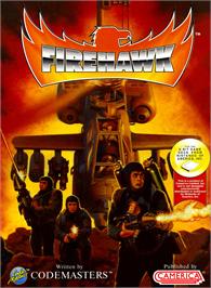 Box cover for Firehawk on the Nintendo NES.