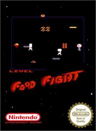 Box cover for Food Fight on the Nintendo NES.