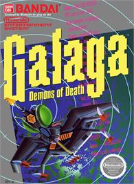 Box cover for Galaga on the Nintendo NES.