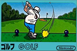 Box cover for Golf on the Nintendo NES.