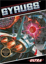 Box cover for Gyruss on the Nintendo NES.