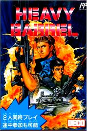 Box cover for Heavy Barrel on the Nintendo NES.