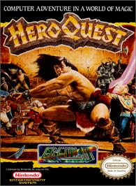 Box cover for Hero Quest on the Nintendo NES.
