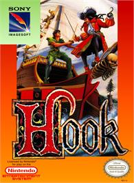 Box cover for Hook on the Nintendo NES.