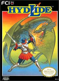 Box cover for Hydlide on the Nintendo NES.