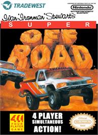 Box cover for Ironman Ivan Stewart's Super Off-Road on the Nintendo NES.