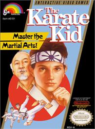 Box cover for Karate Kid, The on the Nintendo NES.