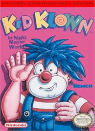 Box cover for Kid Klown in Night Mayor World on the Nintendo NES.