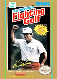 Box cover for Lee Trevino's Fighting Golf on the Nintendo NES.