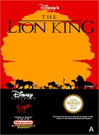 Box cover for Lion King, The on the Nintendo NES.