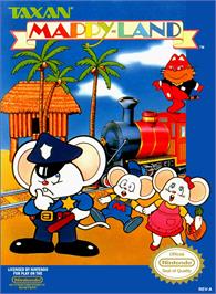 Box cover for Mappy-land on the Nintendo NES.