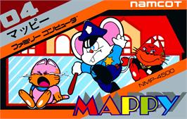 Box cover for Mappy on the Nintendo NES.