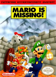 Box cover for Mario is Missing on the Nintendo NES.