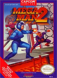 Box cover for Mega Man 2 on the Nintendo NES.