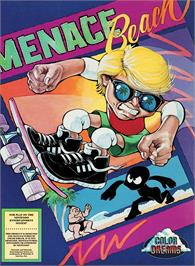 Box cover for Menace Beach on the Nintendo NES.