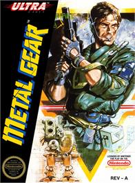 Box cover for Metal Gear on the Nintendo NES.