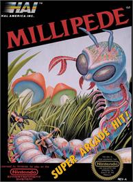 Box cover for Millipede on the Nintendo NES.
