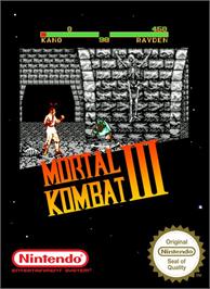 Box cover for Mortal Kombat 3 on the Nintendo NES.