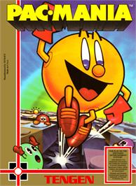 Box cover for Pac-Mania on the Nintendo NES.