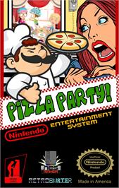 Box cover for Pizza Party! on the Nintendo NES.