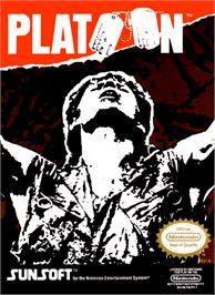 Box cover for Platoon on the Nintendo NES.