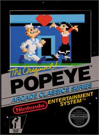 Box cover for Popeye on the Nintendo NES.