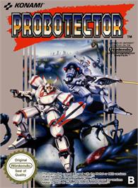 Box cover for Probotector on the Nintendo NES.