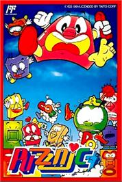 Box cover for Puzznic on the Nintendo NES.
