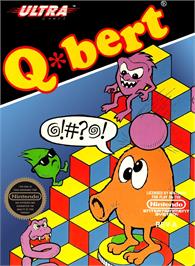 Box cover for Q-bert on the Nintendo NES.
